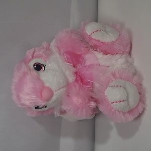 DAN DEE small Pink Baby Bunny With Bow, Collectors Choice Stuffed Animal